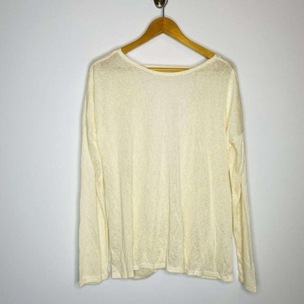 1.4.3. Story By Line Up Open Back Draped Top Cream - Picture 10 of 12